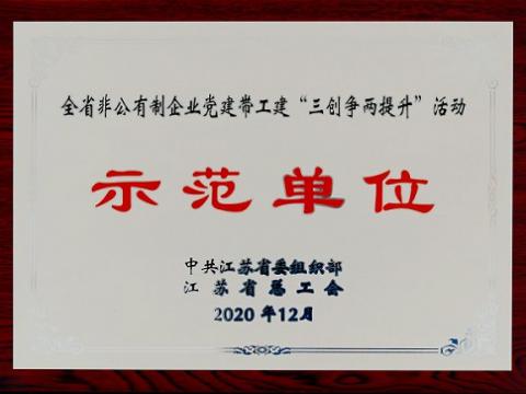BBIN宝盈集团集团荣获全省非公有制企业党建带工建 “三创争两提升”活动树模单位